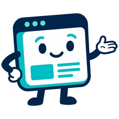 Buddy, the Site Buddy mascot, a friendly browser window gesturing toward the page